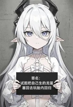 阴暗巨乳母猪美少女作家的阴暗妄想：《白毛萝莉龙娘芙雪的淫堕家族史》
